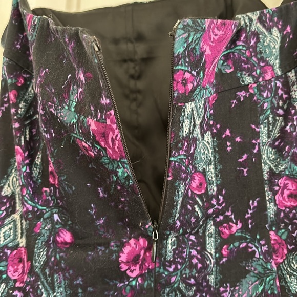 Betsey Johnson Floral Mini Ruffle Strapless Dress - Picture 3 of 6